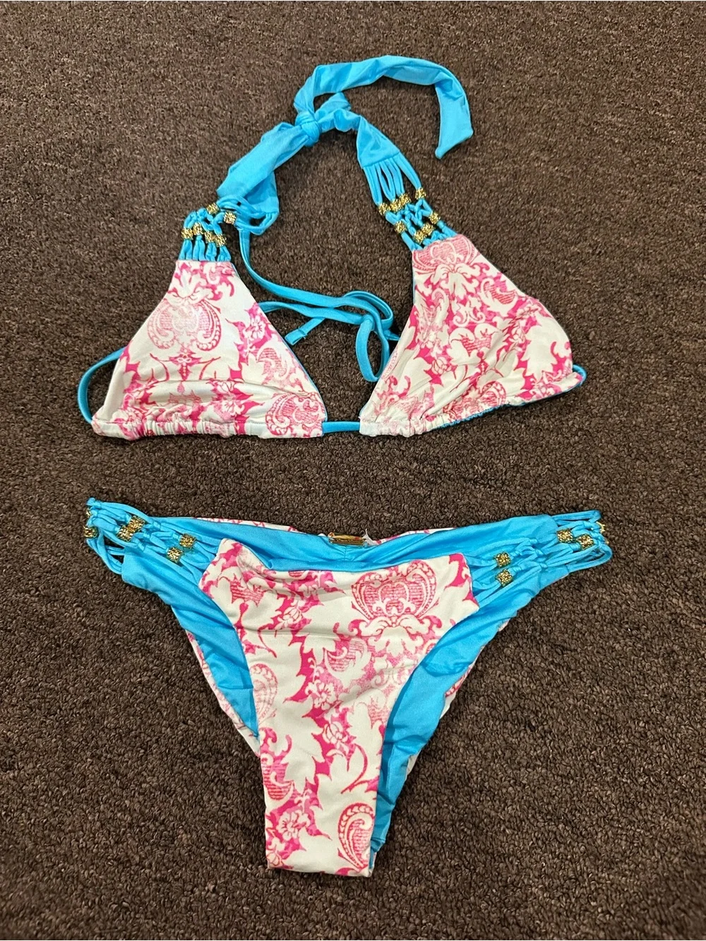 Beach Bunny top fabric bright